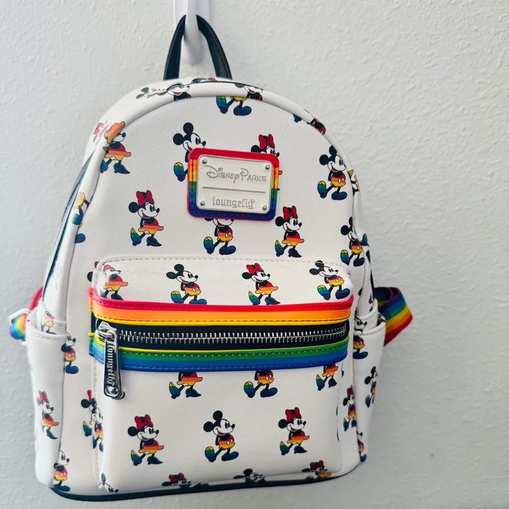 Official Disney Parks x Loungefly Pride AOP Mini Backpack